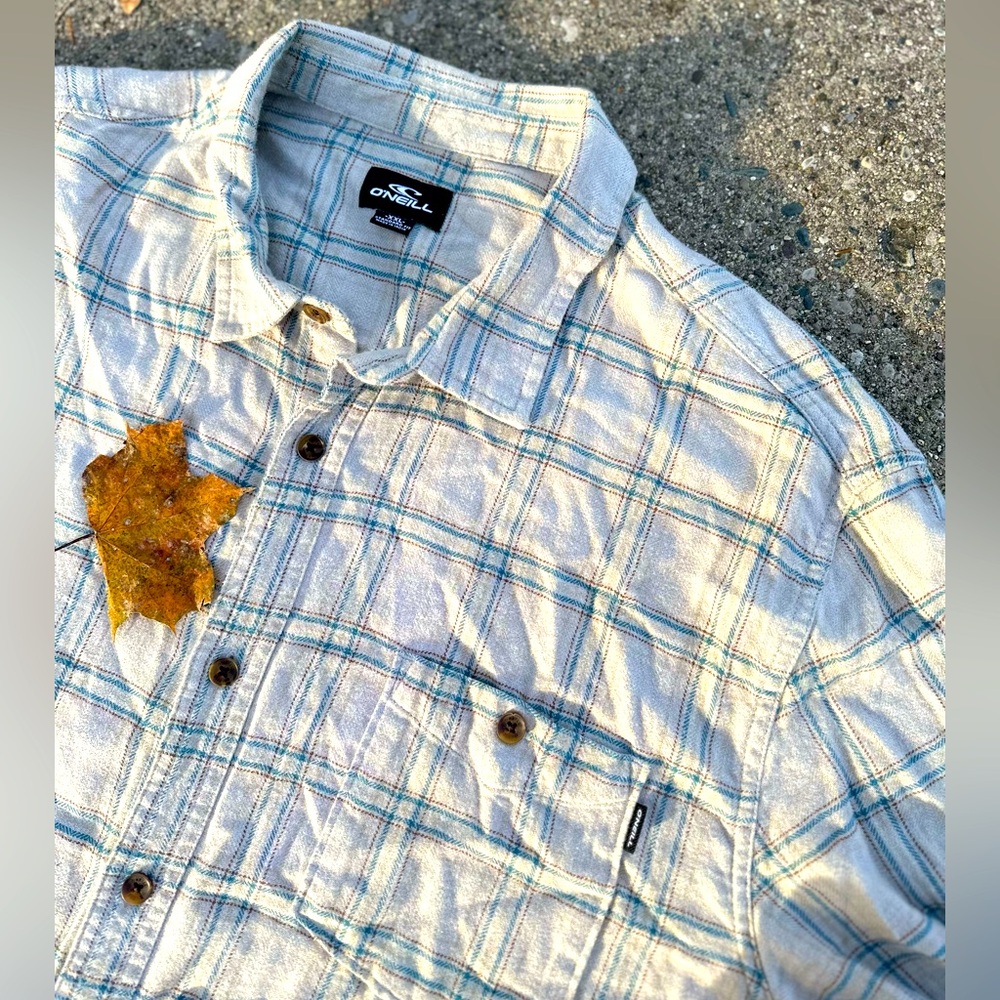 Oneill Men's Plaid Button Up Flannel Size XXL